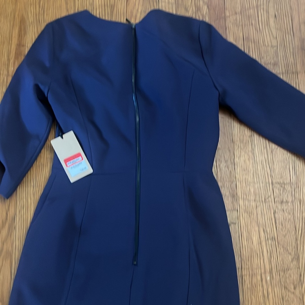Halogen dark blue tailored dress. - Picture 4 of 4